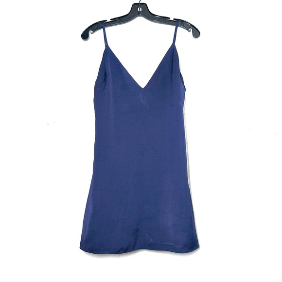 Lovers & Friends Navy Spaghetti Strap Mini Slip Dress - Picture 4 of 10
